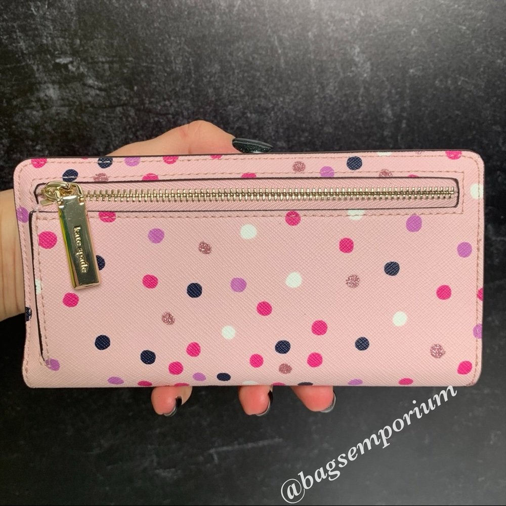 Kate Spade Festive Confetti Large Slim Wallet - Picture 5 of 11
